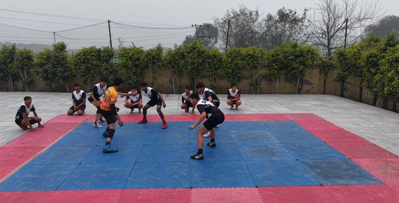 Kabaddi team in action